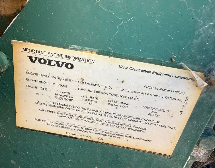 VOLVO  A35C **GEARBOX FAULT**